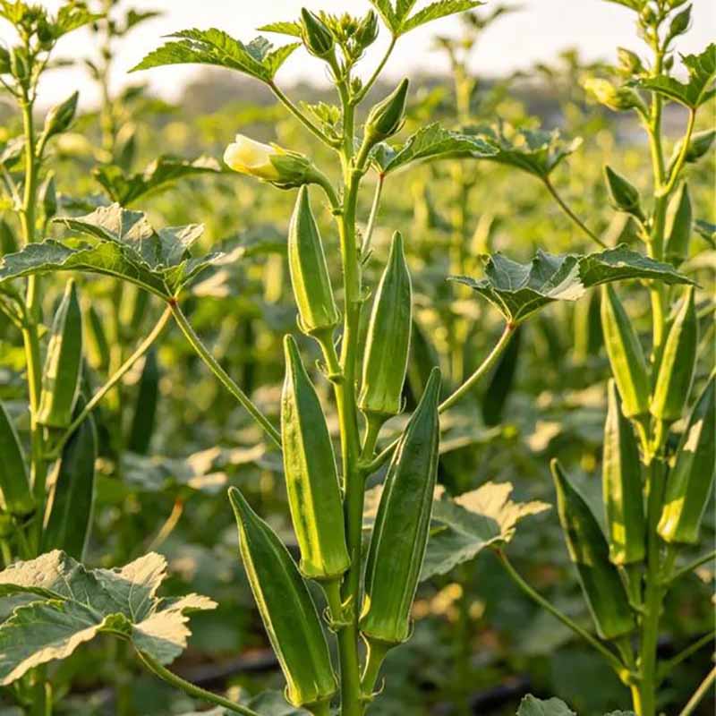 Okra Seeds | 5 grams Per Bag (approximately 90 grains)